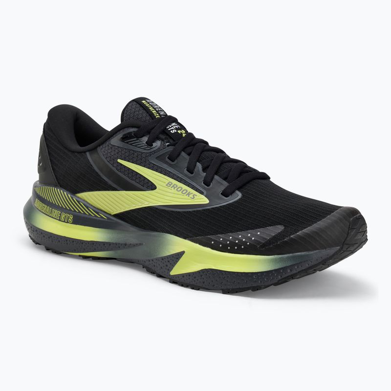 Laufschuhe Herren Brooks Adrenaline GTS 24 Weatherized black/ebony/new yellow