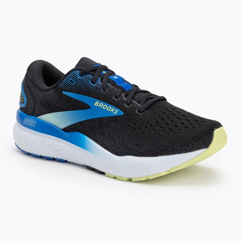 Laufschuhe Herren Brooks Ghost 16 black/cobalt/neo yellow