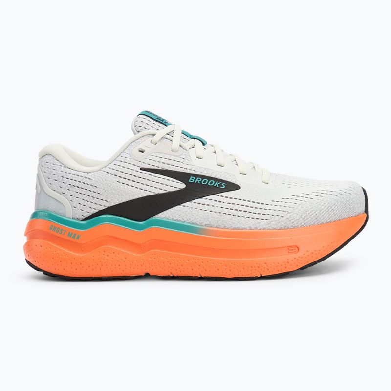 Brooks Ghost Max 2 Herren Laufschuhe Austernpilz/Orange/Teal 2