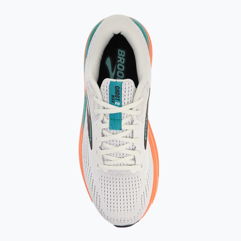 Brooks Ghost Max 2 Herren Laufschuhe Austernpilz/Orange/Teal 5