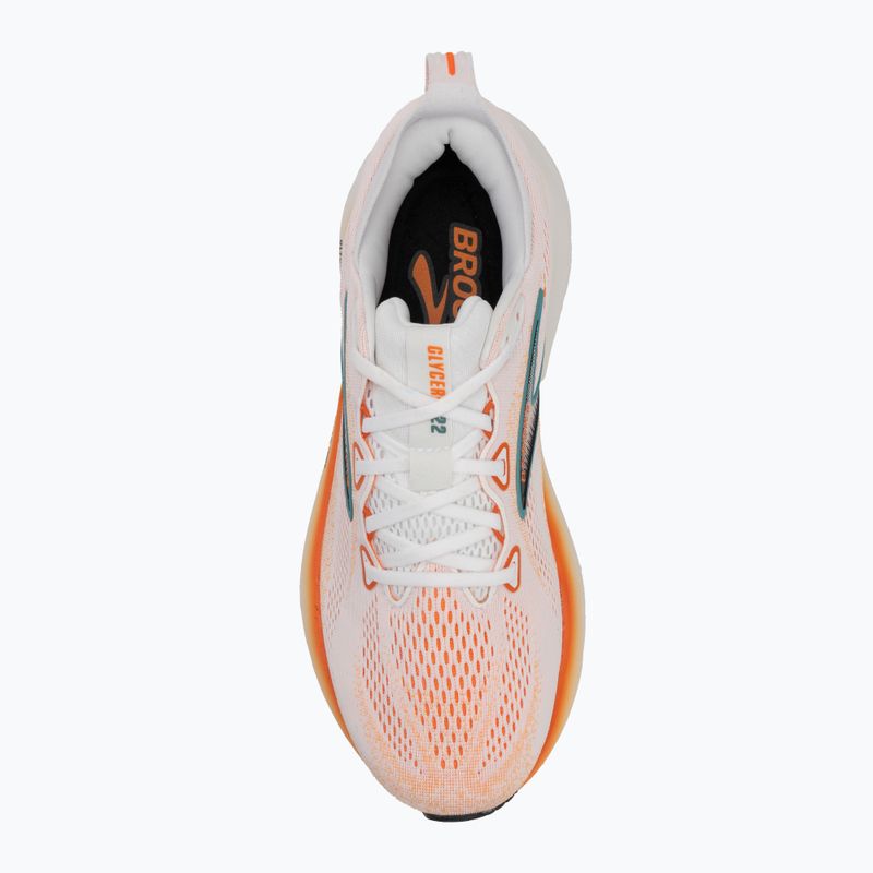 Laufschuhe Herren Brooks Glycerin 22 white/orange/green blue slate 5