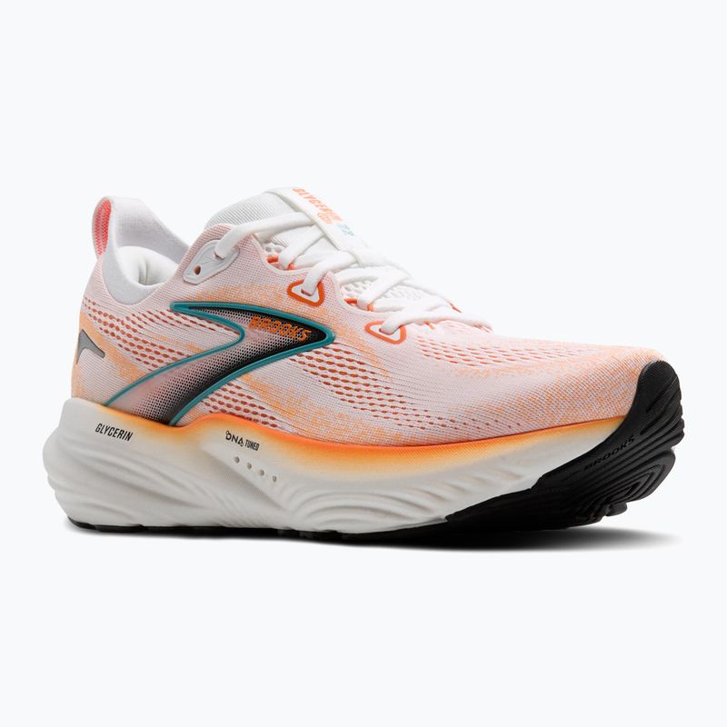 Laufschuhe Herren Brooks Glycerin 22 white/orange/green blue slate 8