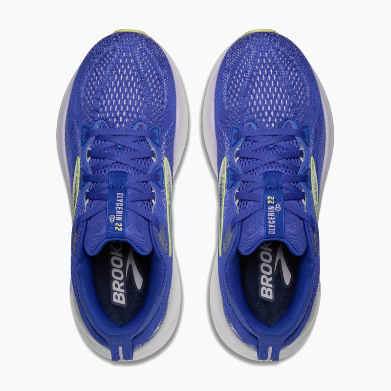 Laufschuhe Damen Brooks Glycerin 22 amPaaro blue/hyper iris/yellow 11