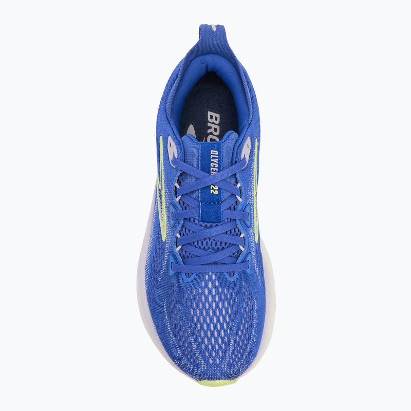 Laufschuhe Damen Brooks Glycerin 22 amPaaro blue/hyper iris/yellow 5