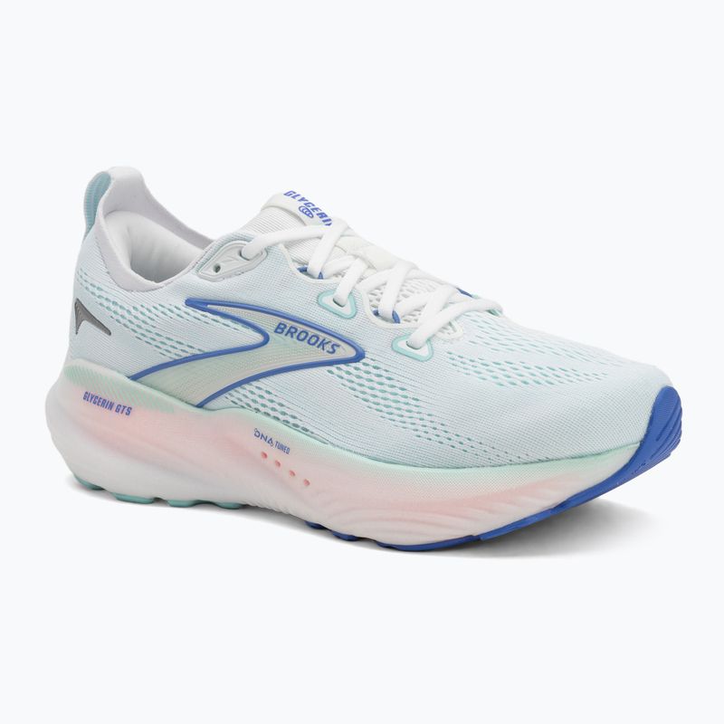 Laufschuhe Damen Brooks Glycerin GTS 22 white/limpet shell/amPaaro blue