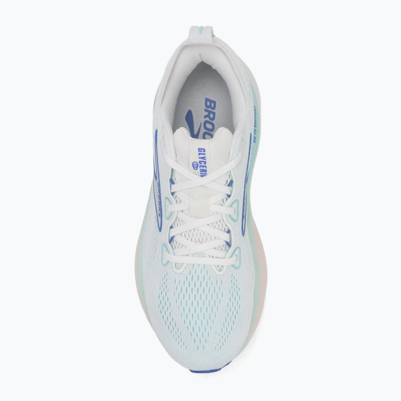 Laufschuhe Damen Brooks Glycerin GTS 22 white/limpet shell/amPaaro blue 5
