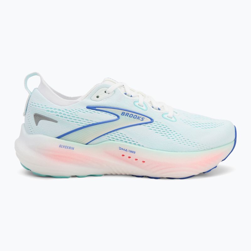 Laufschuhe Damen Brooks Glycerin 22 wide fit white/limpet shell/amPaaro blue 2
