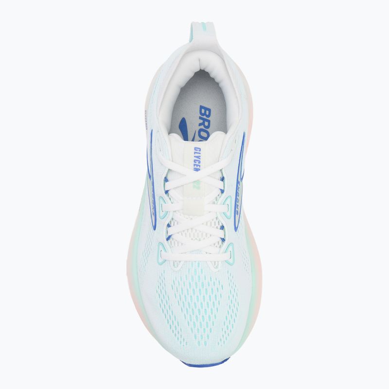 Laufschuhe Damen Brooks Glycerin 22 wide fit white/limpet shell/amPaaro blue 5