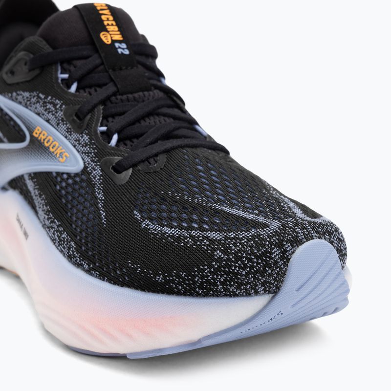 Damen-Laufschuhe Brooks Glycerin 22 black/blue heron/orange 7