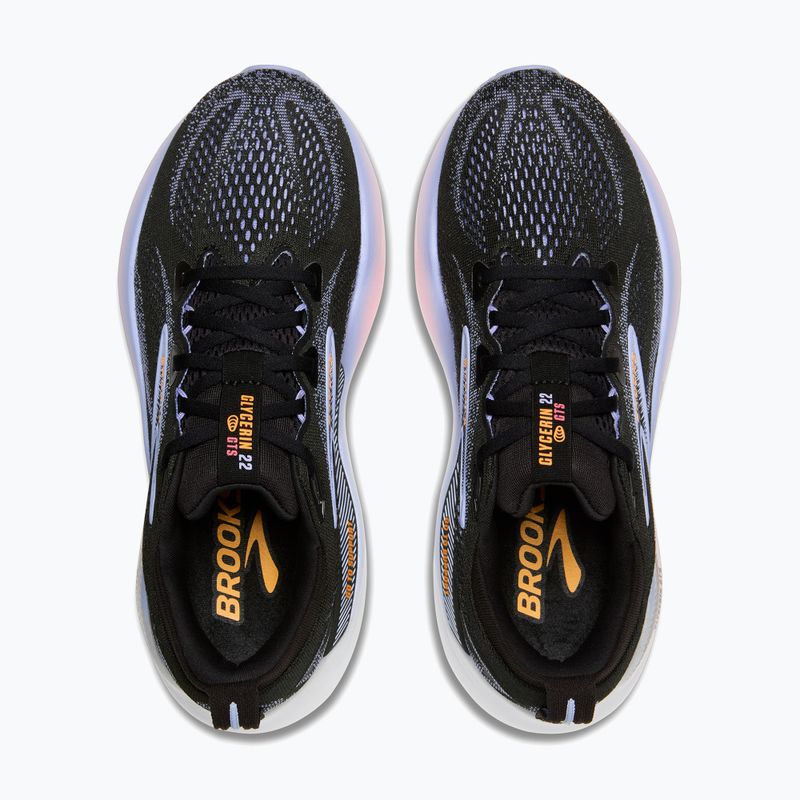 Laufschuhe Brooks Glycerin GTS 22 black/blue heron/orange 8