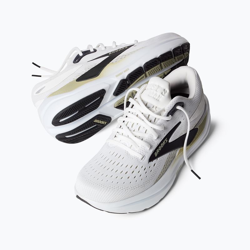Laufschuhe Herren Brooks Ghost Max 3 bright white/tea/black 9