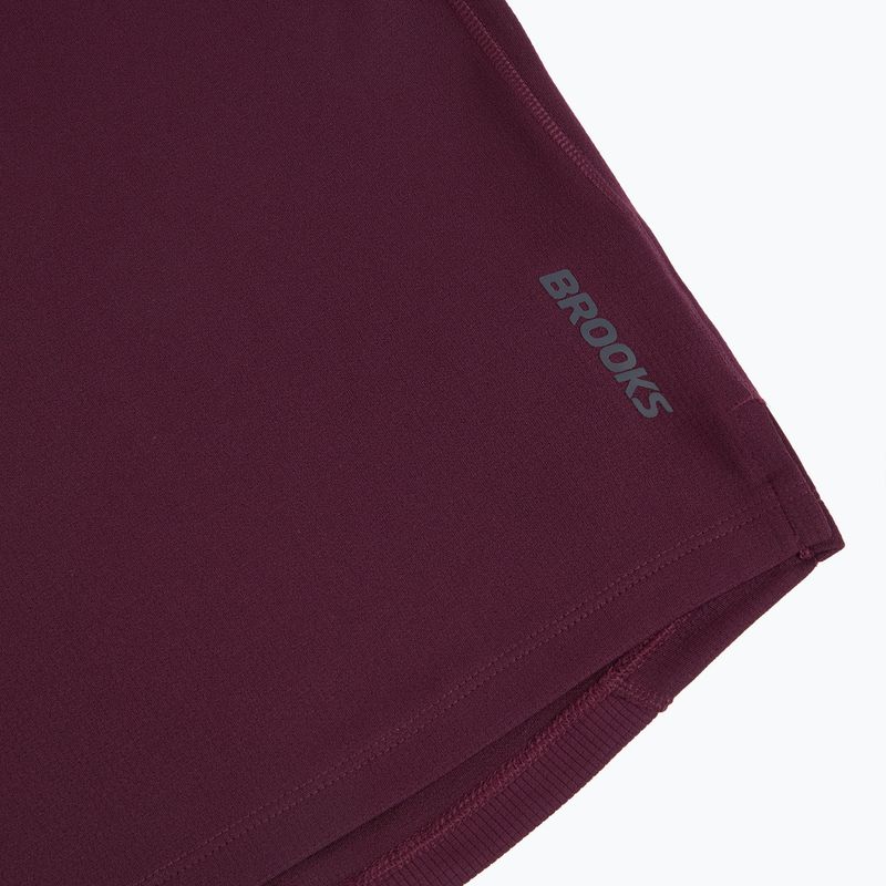 Brooks Dash Herren-Laufshirt burgundy blaze 4