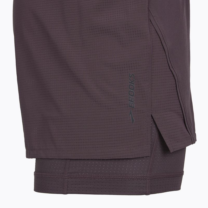 Laufshorts für Herren Brooks High Point 5" 2IN1 2.0 dark russet 3