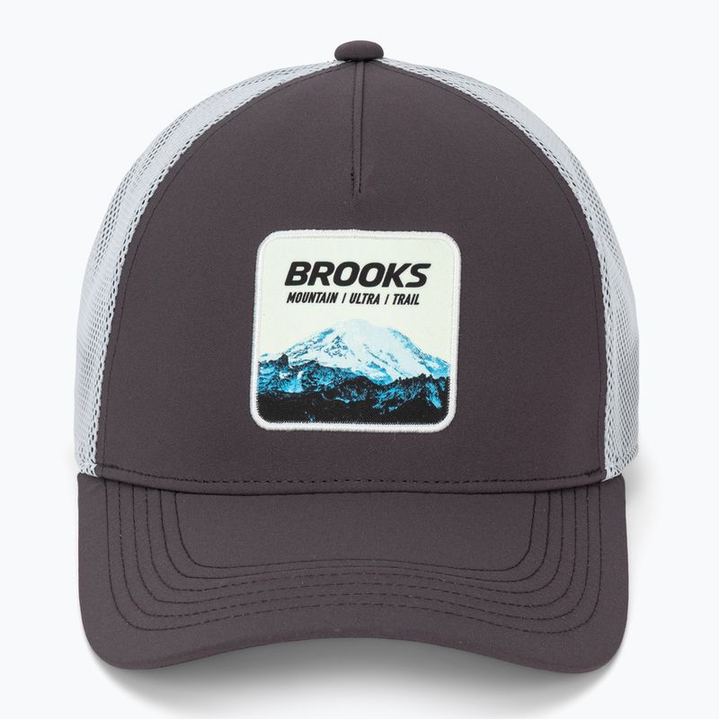 Basecap Brooks Surge Trucker dark russet/white/atomic blue 2