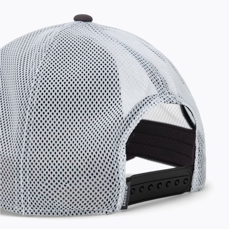 Basecap Brooks Surge Trucker dark russet/white/atomic blue 4