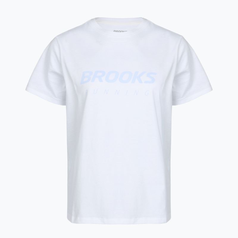 Damen-Laufshirt Brooks Graphic white/halogen blue
