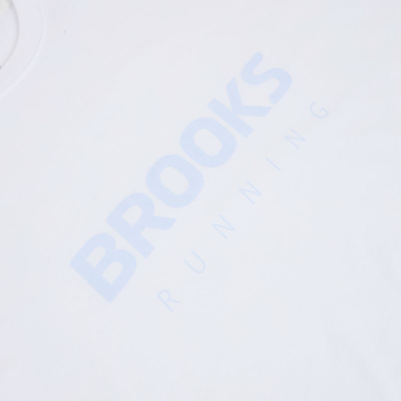 Damen-Laufshirt Brooks Graphic white/halogen blue 3