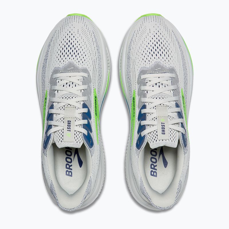 Brooks Ghost 17 oyster/beacon blue/gecko Herren Laufschuhe 7