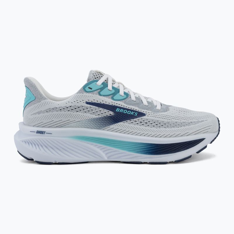 Brooks Ghost 17 white/beacon blue/ipanema Herren Laufschuhe 2