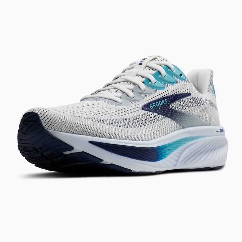 Brooks Ghost 17 white/beacon blue/ipanema Herren Laufschuhe 4