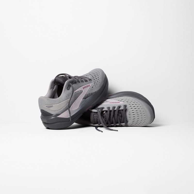 Damen-Laufschuhe Brooks Ghost Max 3 harbor mist/poppy seed/pink 8