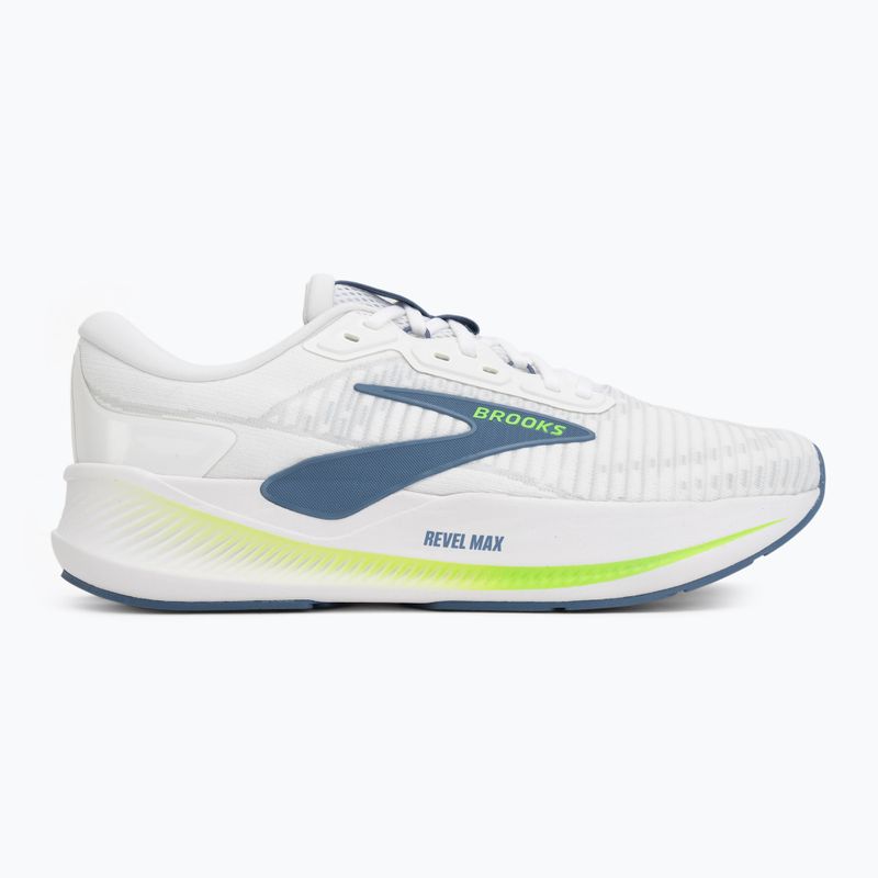 Brooks Revel Max Herren-Laufschuhe white/moonlight/green gecko 2