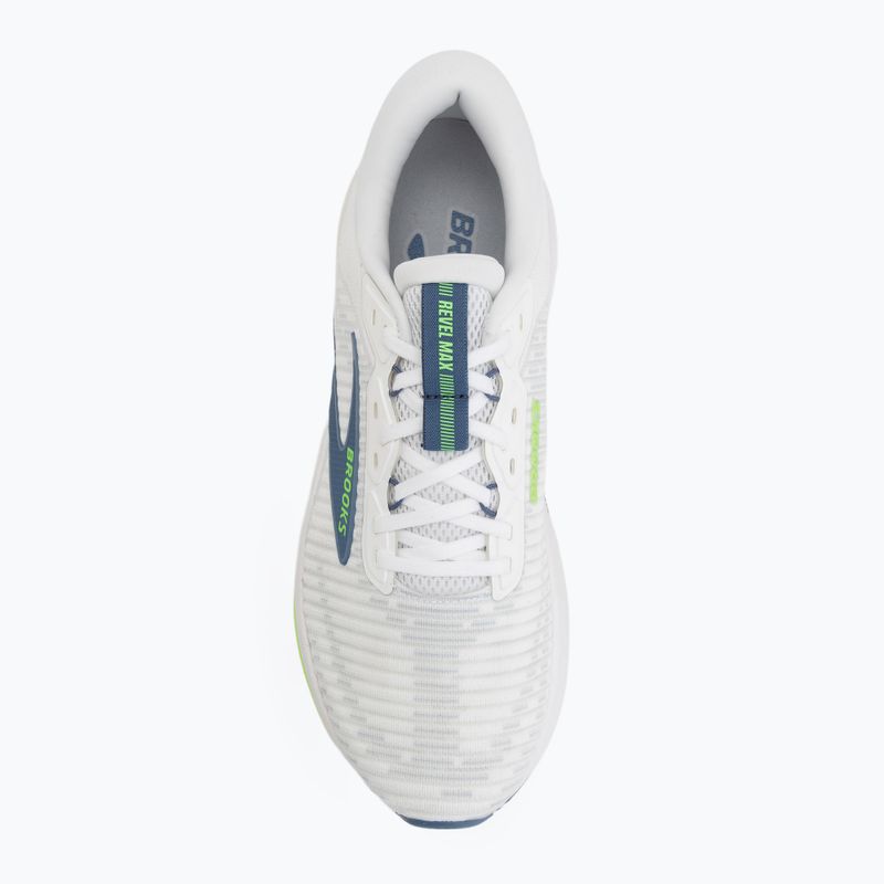 Brooks Revel Max Herren-Laufschuhe white/moonlight/green gecko 5