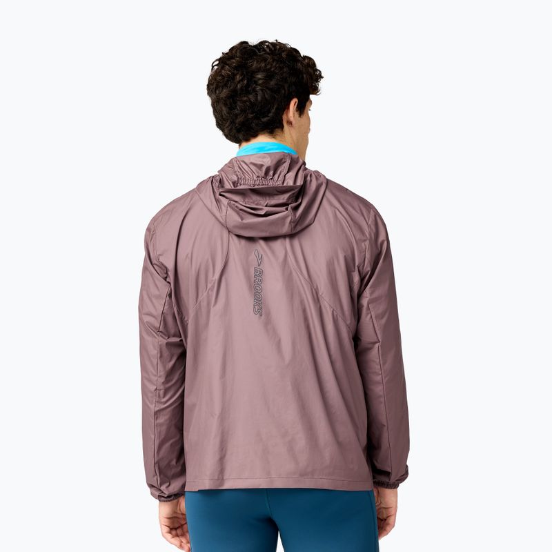 Laufjacke für Herren Brooks Canopy Packable Jacket brown 2