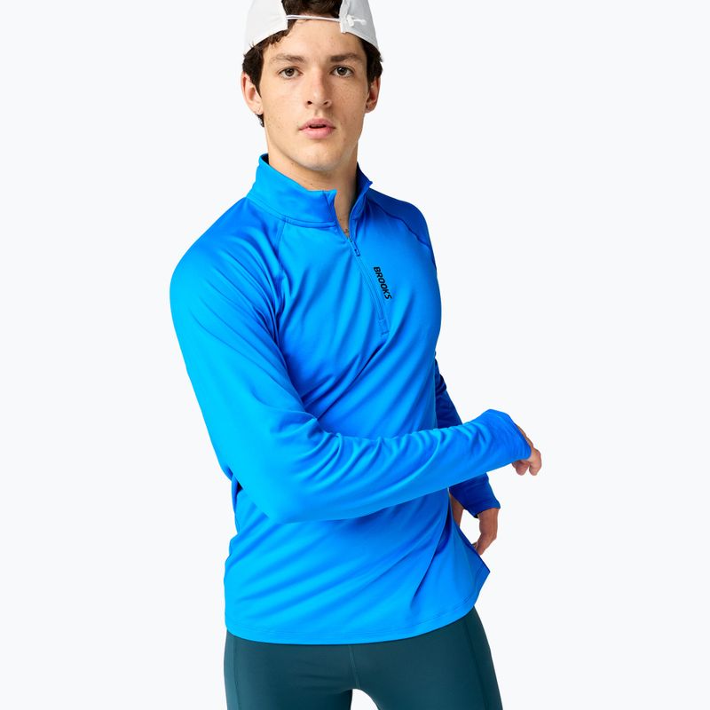 Herren-Laufpullover Brooks Dash 1/4 Zip 3.0 blue 3