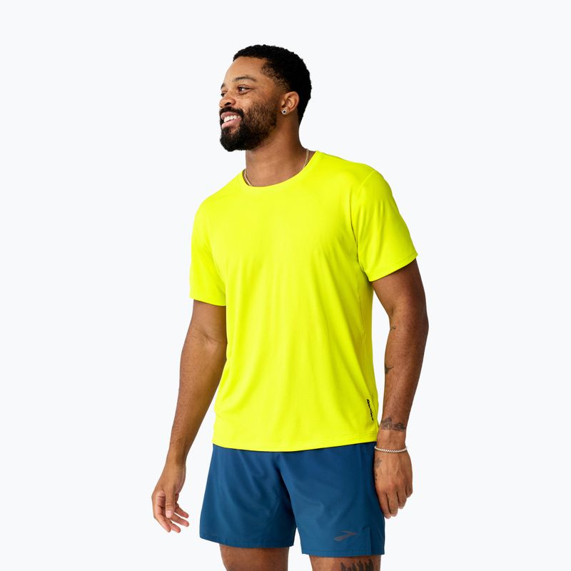 Herren-Laufshirt Brooks Dash Short Sleeve green