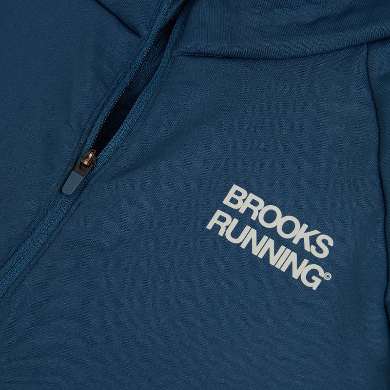Laufsweatshirt für Herren Brooks Thermal Reflective 1/2 Zip blue 3