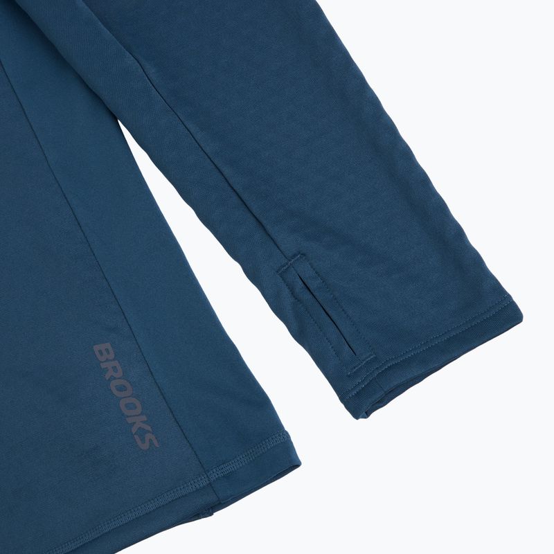 Laufsweatshirt für Herren Brooks Thermal Reflective 1/2 Zip blue 4