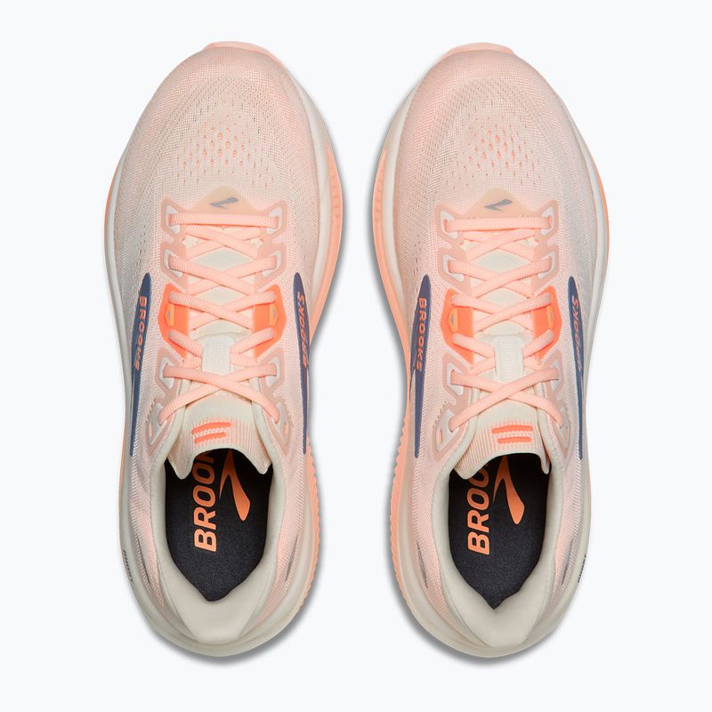 Laufschuhe für Damen Brooks Ghost 18 star white/cyber peach/grey 7