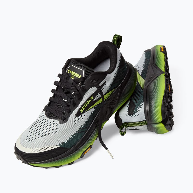 Herren-Laufschuhe Brooks Cascadia 20 grey/black/nightlife 6