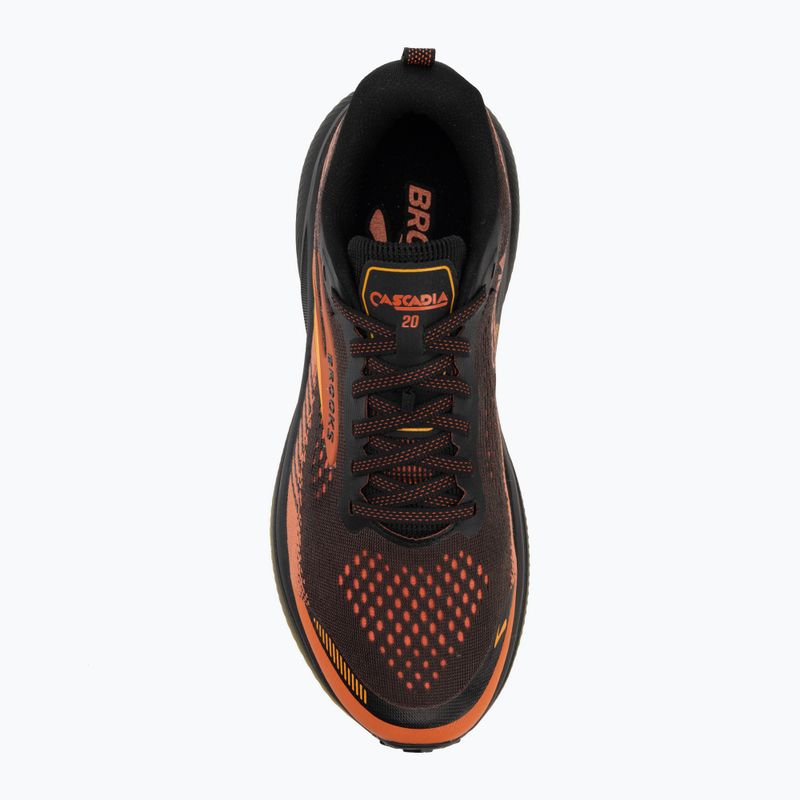 Herren-Laufschuhe Brooks Cascadia 20 black/tigerlily/orange 5