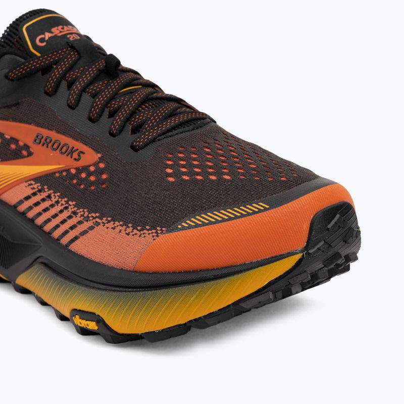 Herren-Laufschuhe Brooks Cascadia 20 black/tigerlily/orange 7