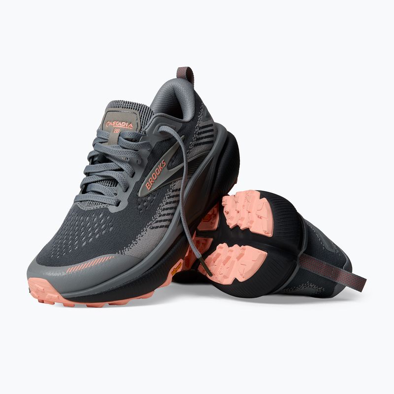 Laufschuhe für Damen Brooks Cascadia 20 grey/grey/peach 6