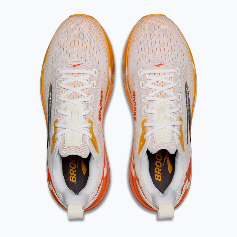 Herren-Laufschuhe Brooks Ghost Max 4 white/orange/red 5