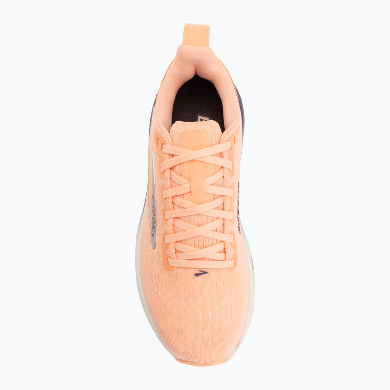 Laufschuhe für Damen Brooks Ghost Max 4 cyber peach/grape/bluewash 5