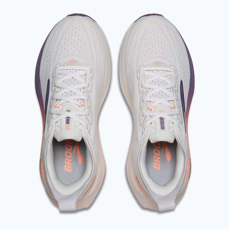 Laufschuhe für Damen Brooks Glycerin 23 white/mulled grape/clear 5