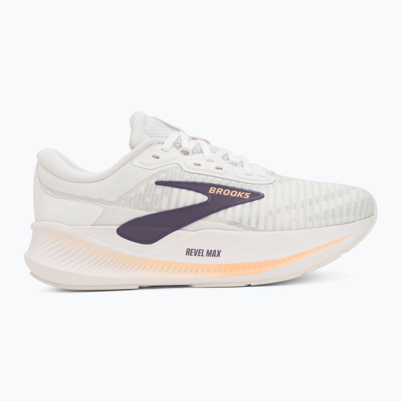 Laufschuhe für Damen Brooks Revel Max brightwhite/mulledgrape/peach 2