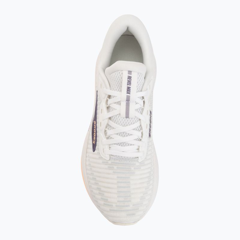 Laufschuhe für Damen Brooks Revel Max brightwhite/mulledgrape/peach 5