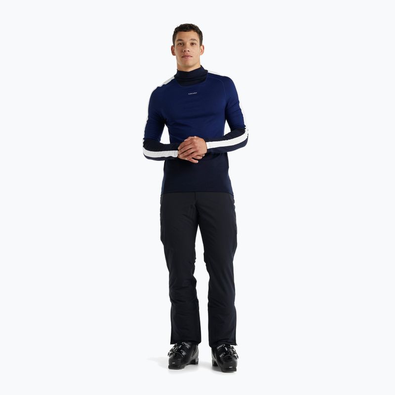 Herren Thermoaktivshirt icebreaker 200 Oasis Sonebula High Neck navy/royal navy/snow/cb 2
