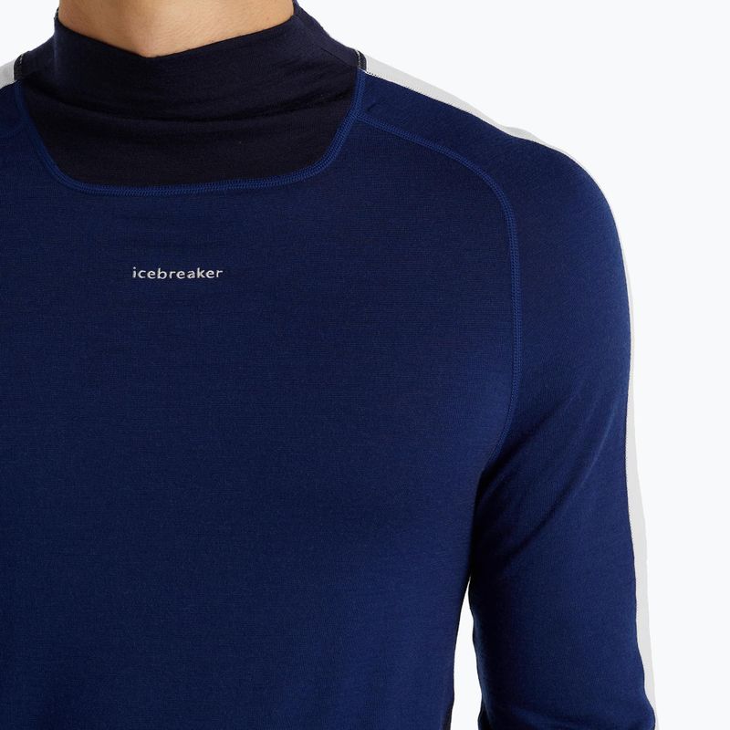 Herren Thermoaktivshirt icebreaker 200 Oasis Sonebula High Neck navy/royal navy/snow/cb 5