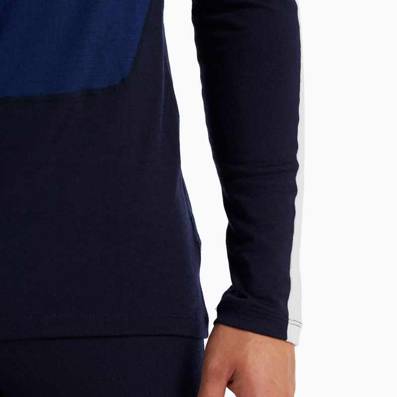 Herren Thermoaktivshirt icebreaker 200 Oasis Sonebula High Neck navy/royal navy/snow/cb 6