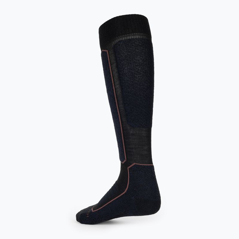 Damenskisocken icebreaker Ski+ Medium OTC schwarz/royal navy/espresso