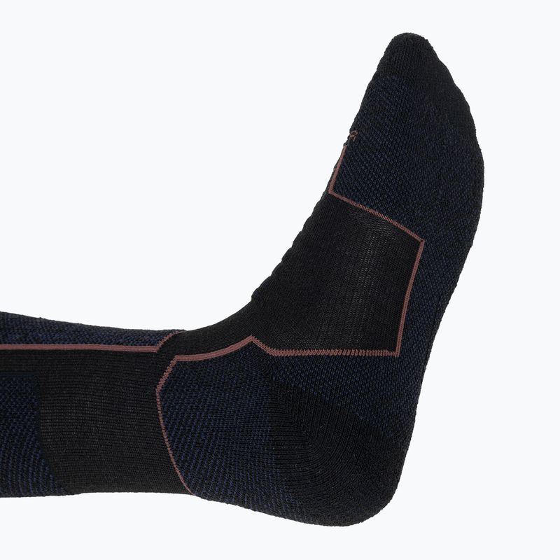 Damenskisocken icebreaker Ski+ Medium OTC schwarz/royal navy/espresso