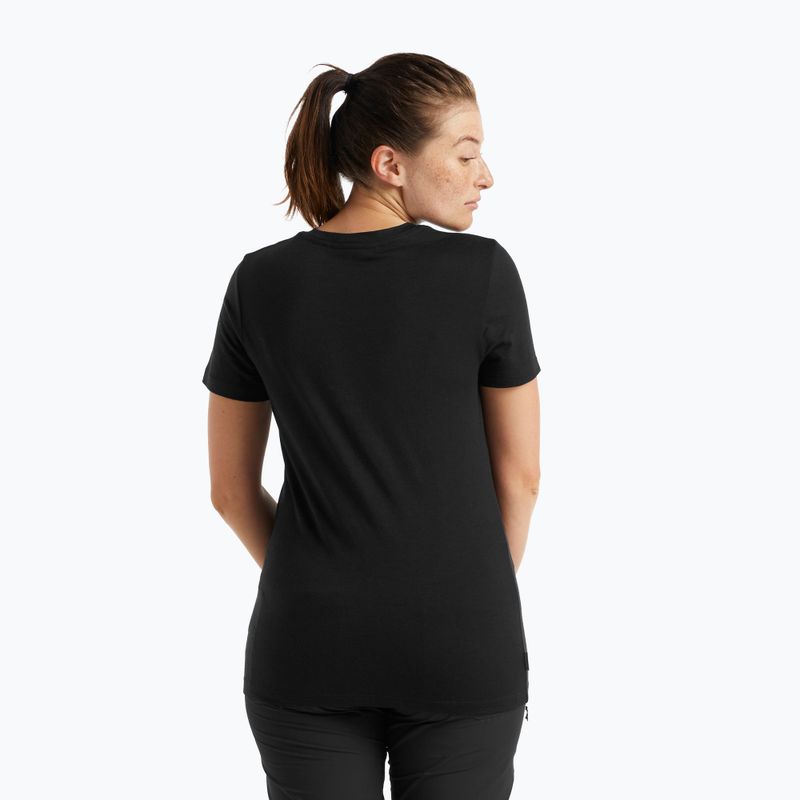Damen-Trekking-T-Shirt icebreaker Tech Lite II schwarz IB0A59J90011 3