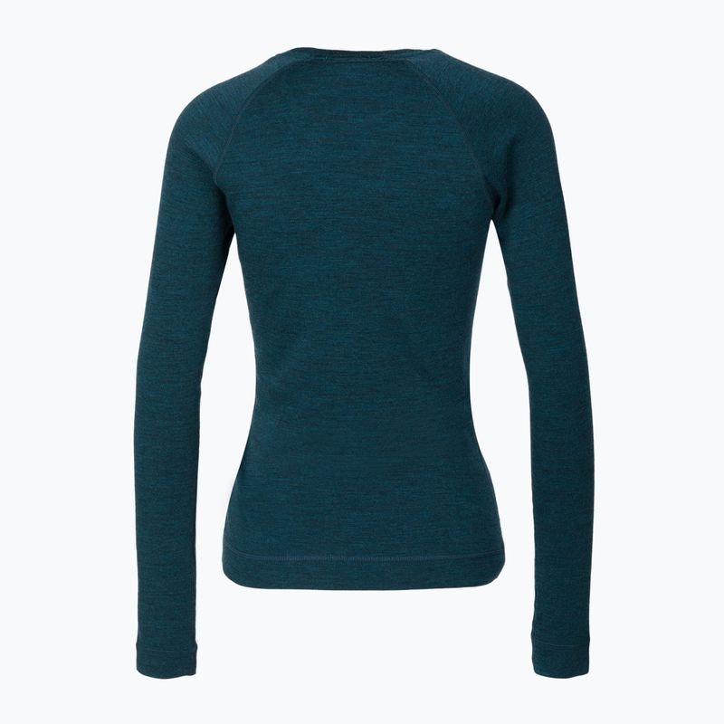 Damen-Thermoaktivshirt Smartwool Merino 250 Baselayer Crew Boxed twilight blue heather 2