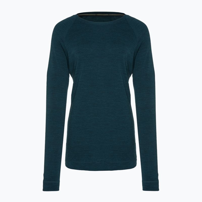 Damen Smartwool Merino 250 Baselayer Crew Boxed Thermo-Longsleeve twilight blue heather